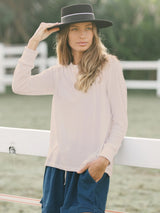 Neutrales Langarm-T-Shirt